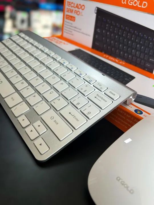 Kit Teclado e Mouse Sem Fio GOLD TCD-02 - Foto 4