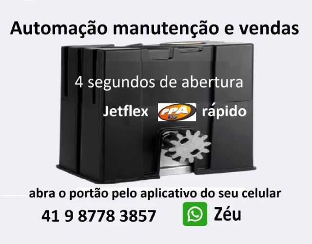 Kit Motor de Portão Eletrônico JETFLEX 4 Seg.