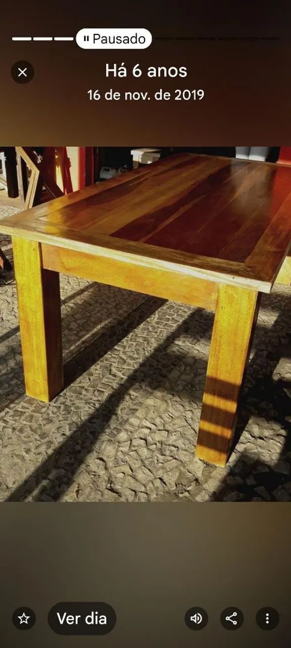 Mesa madeira de lei maciça Nobre  - Foto 5