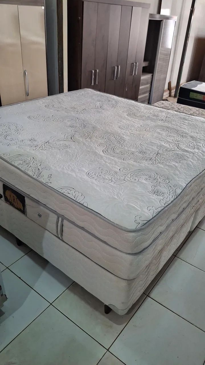 CAMA SUPER KING HERVAL SEMI-NOVA MOLAS ENSACADAS - Foto 4
