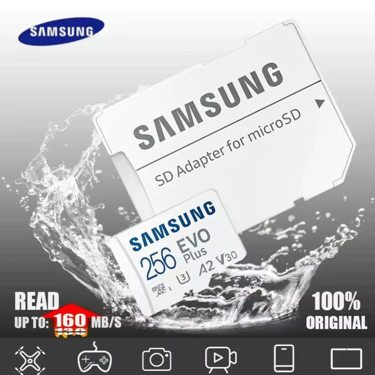 Cartão de memória Samsung 256gb 160mb/s - Foto 4