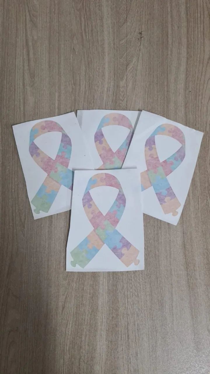 Adesivo personalizado para carros símbolo  do autismo