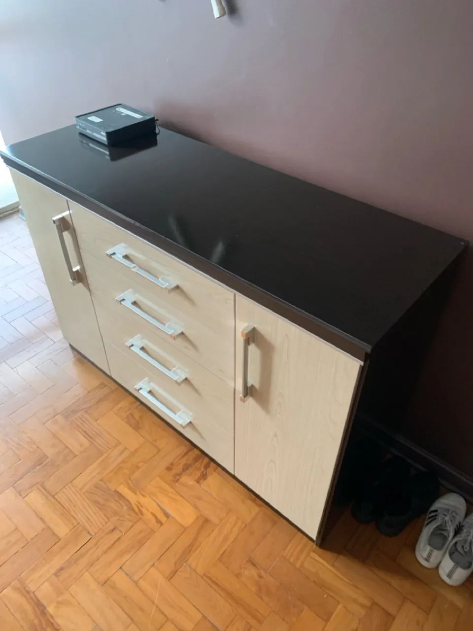 Rack de madeira com 4 gavetas - Foto 3