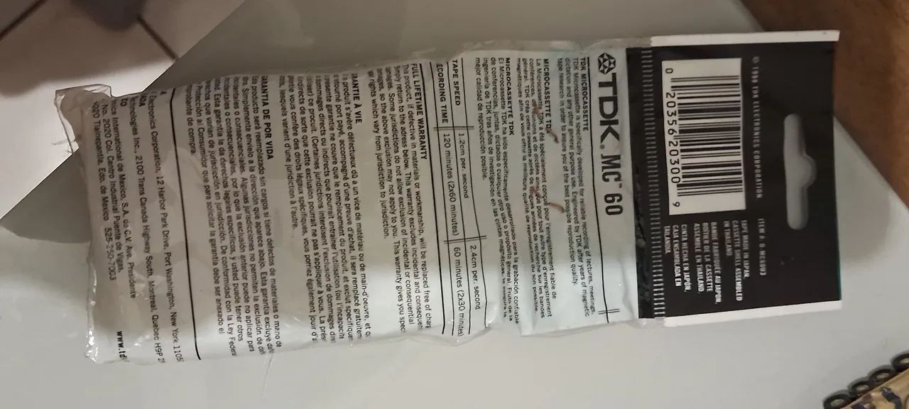 Microcassete TDK MC60 2 fitas Lacradas - Foto 3