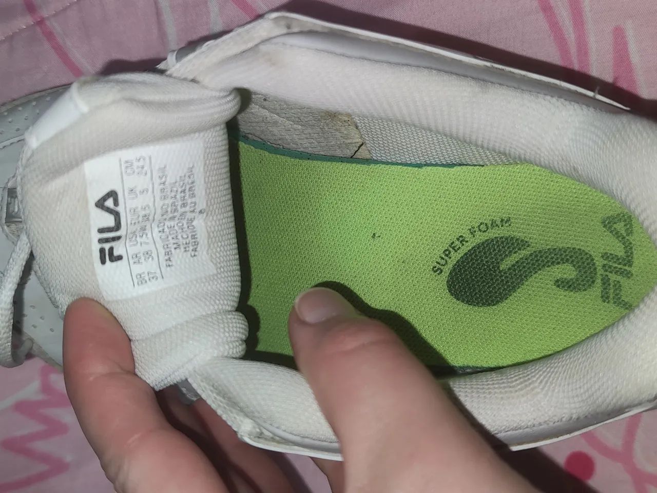 Tênis branco Fila, veste 37  - Foto 4