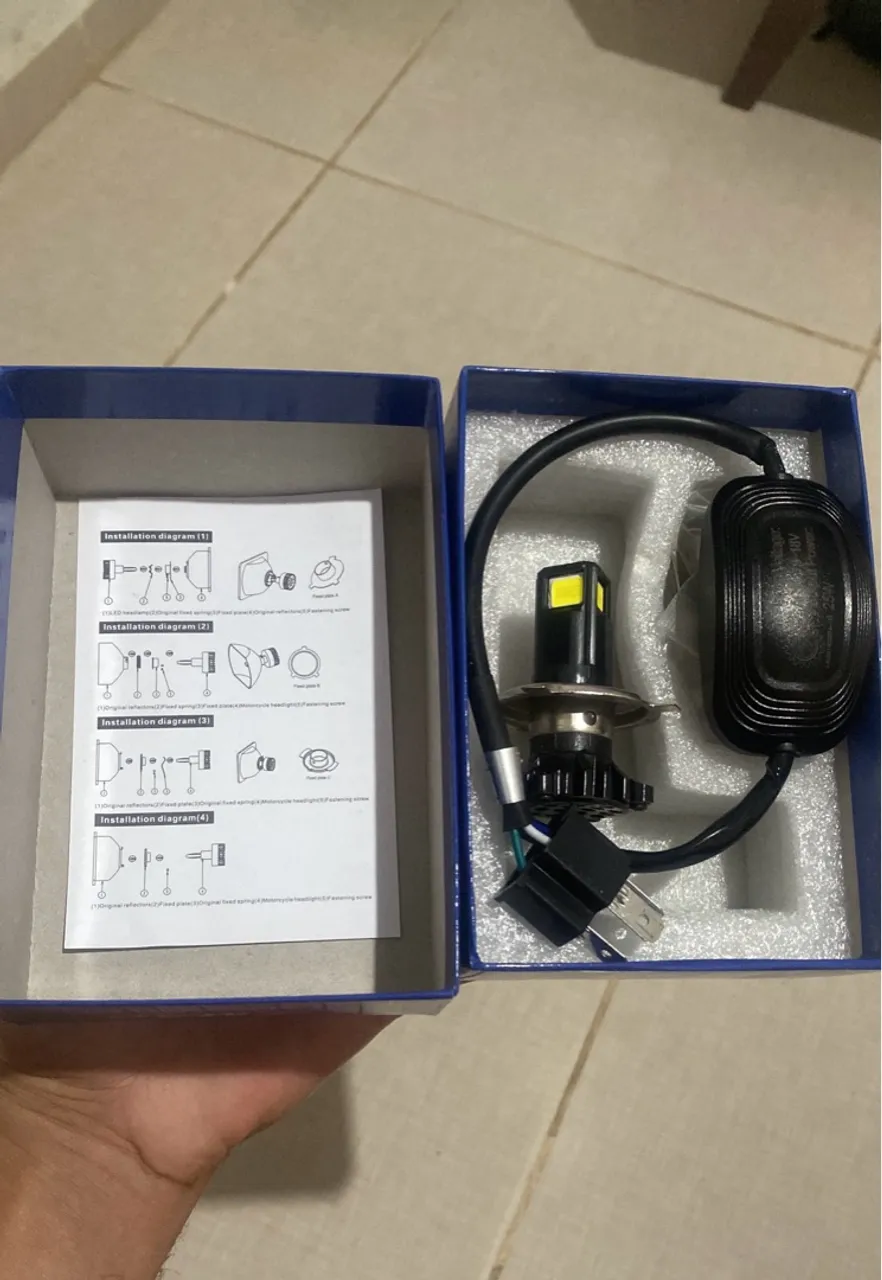 Farol LED para Moto - Iluminação Potente!