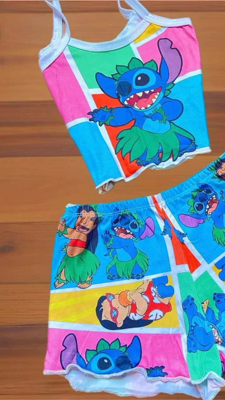 Baby dool Stitch - Camiseta e Short