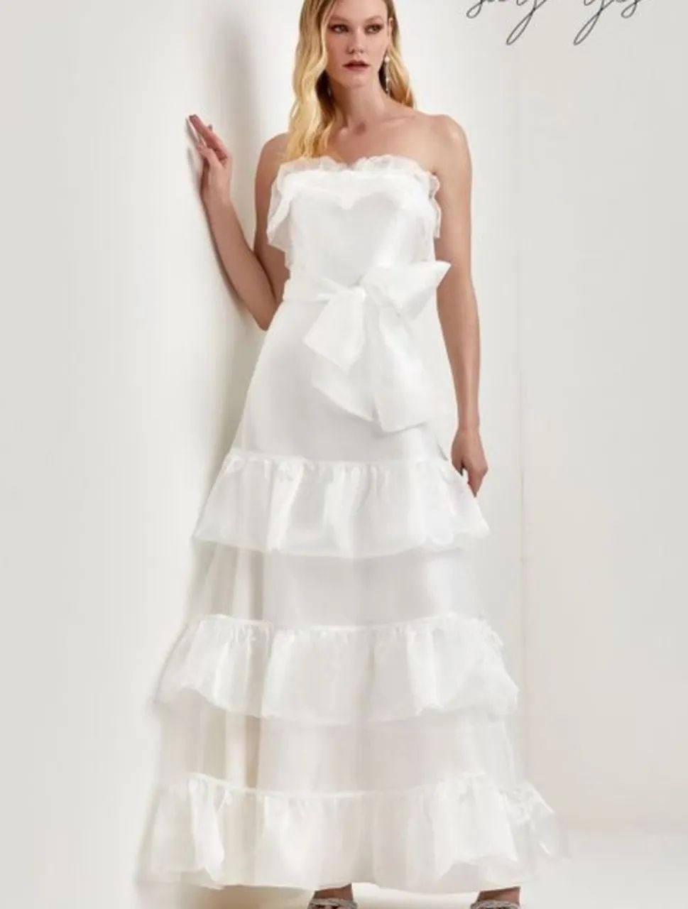 Vestido Longo Branco Ave Rara  - Foto 3