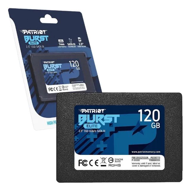 SSD 120 GB Patriot Burst Elite, 2.5" SATA III - Desempenho Rápido e Armazenamento Seguro - Foto 2