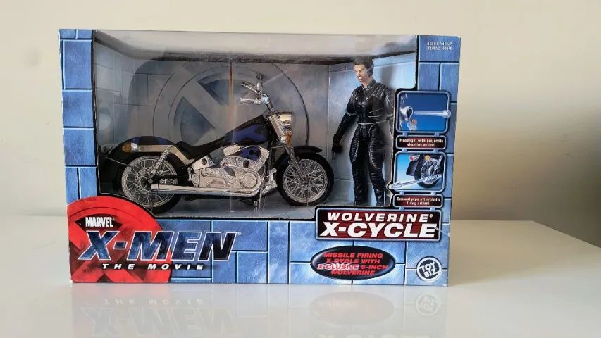 Wolverine com Moto X-Men O Filme Toy Biz 2000