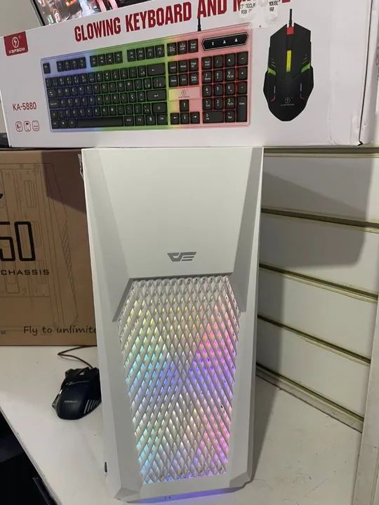 Pc Gamer Fx Branco Luxo Novo Lacrado na Caixa  - Foto 5