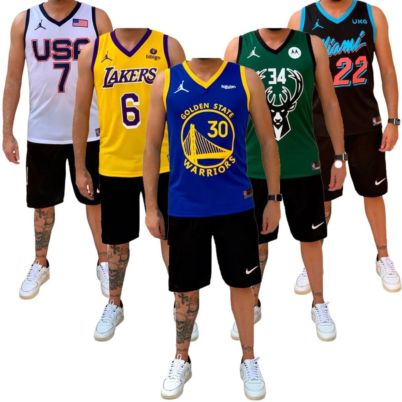 Kit 5 Camisetas Basquete (CLIENTE ESCOLHE A PEÇA)