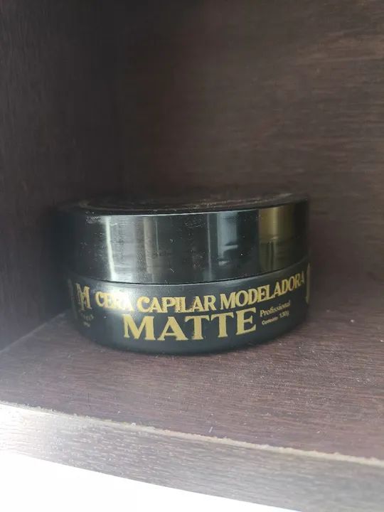 Cera modeladora para cabelo MF Barber Gold - 130g - Foto 4