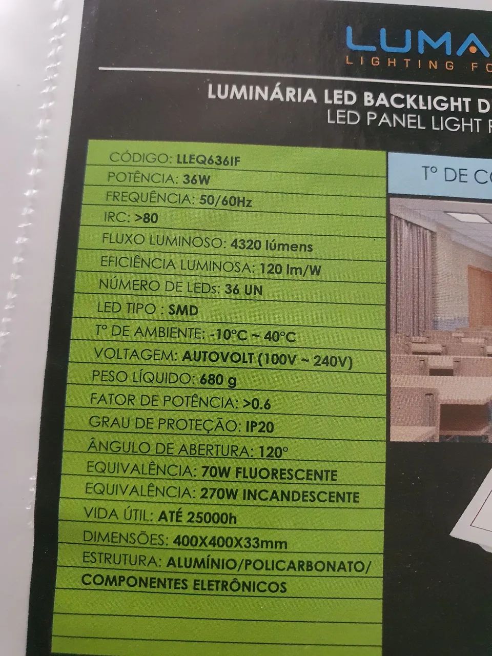 Painel quadrado de Led - Foto 2