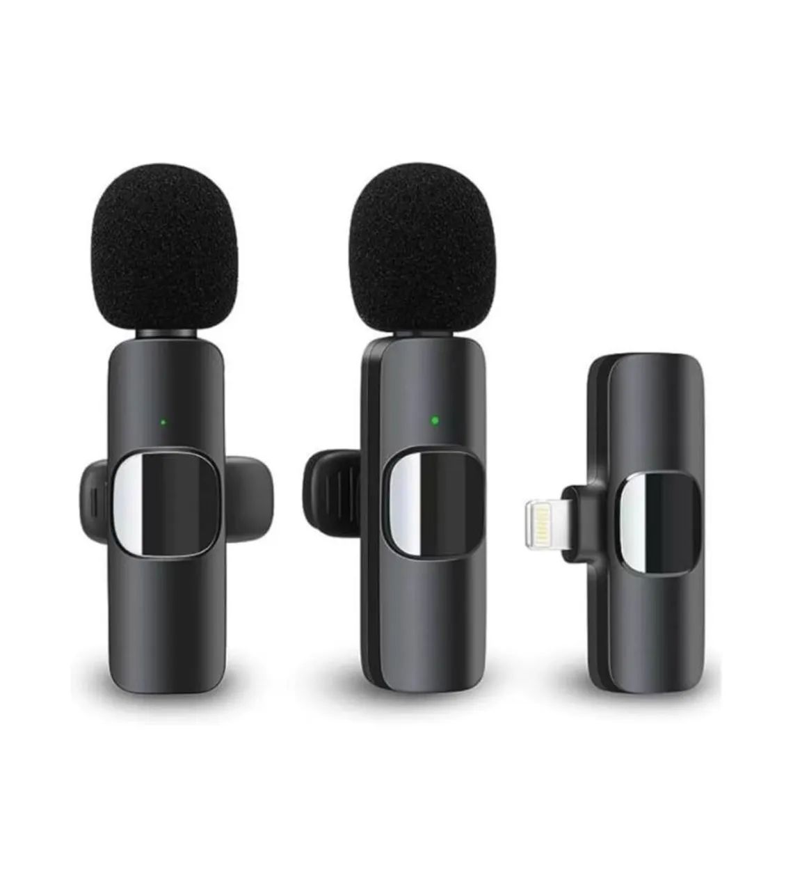 Microfone Lapela Sem Fio para iPhone e Samsung- Qualidade Profissional