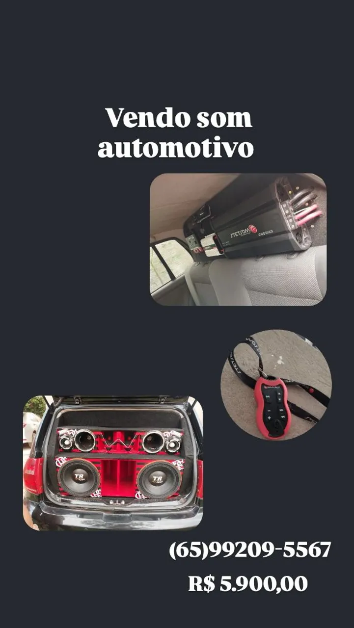 Som automotivo completo