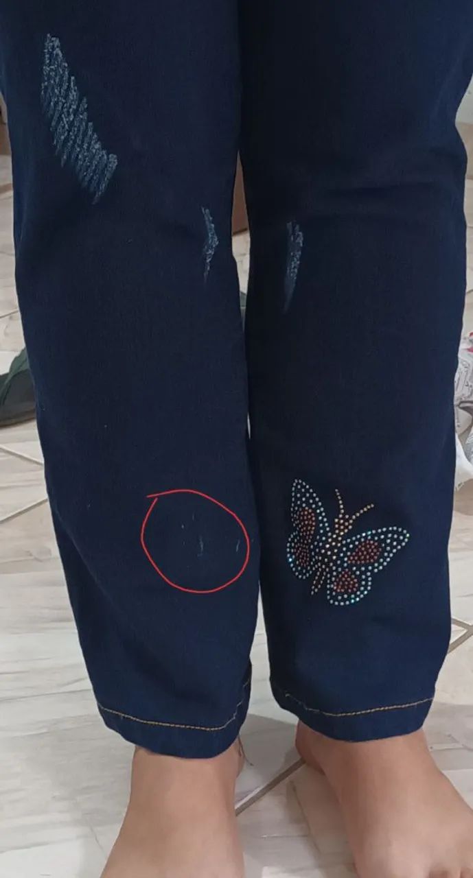 Calça jeans feminina bordada ! - Foto 4