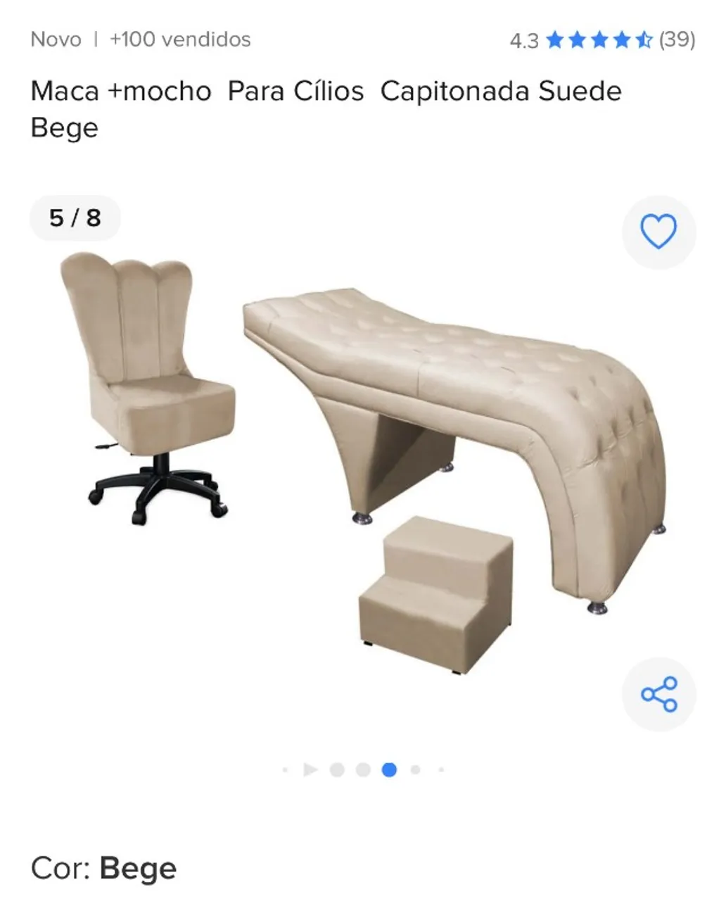 Conjunto de maca completo nude