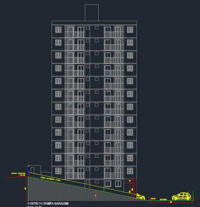 Planta Baixa, cortes - Projetos em autocad