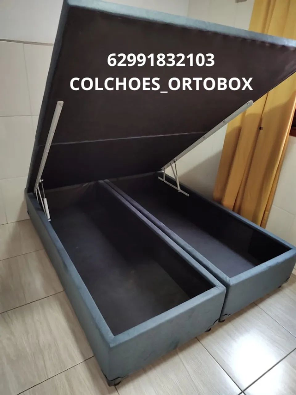 Cama Box Baú Queen size blindado e reforçado 