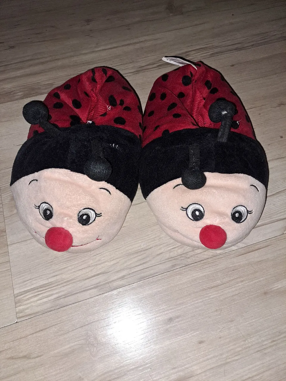 Pantufas de joaninha para bebês 34/35