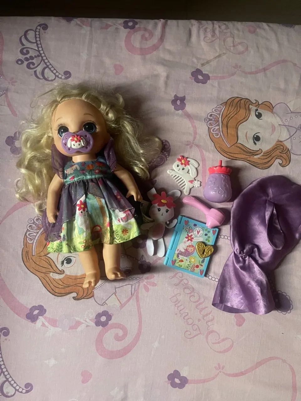Bebê Vivo Era Uma Vez Um Bebê: Floresta Emma com Loira Cabelo Reto - Foto 4