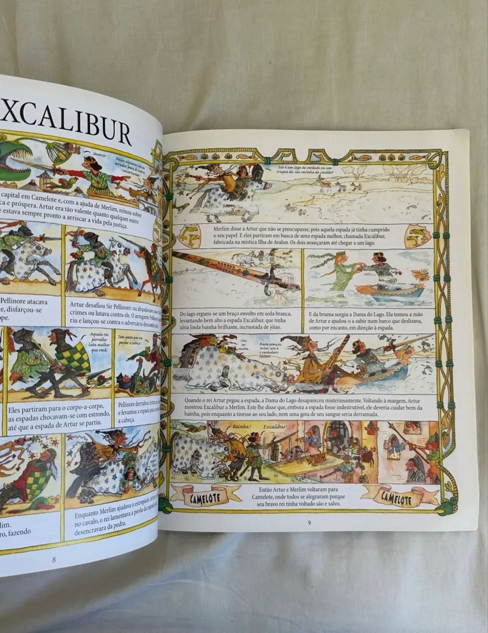 livro infantil em quadrinhos - rei artur - Foto 4