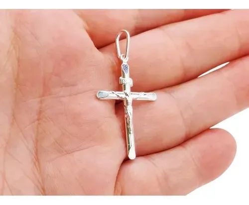 Pingente Crucifixo Jesus - Prata 925 - Foto 2