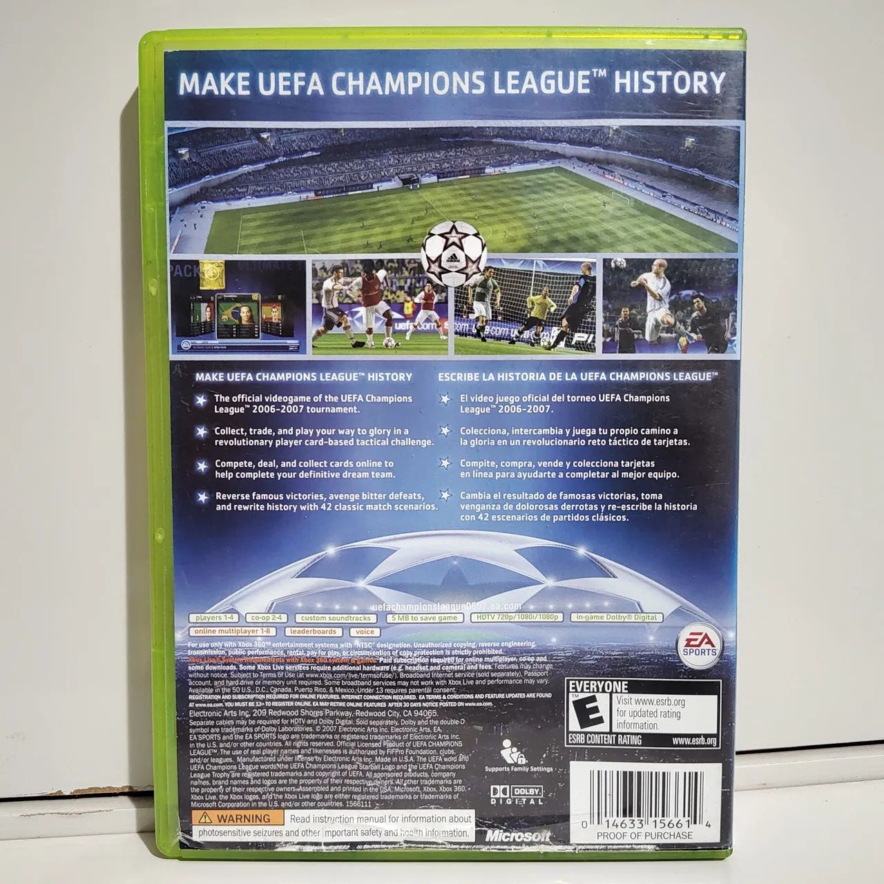 Jogo UEFA Champions League 2006 - 2007 Xbox 360 Original Americano