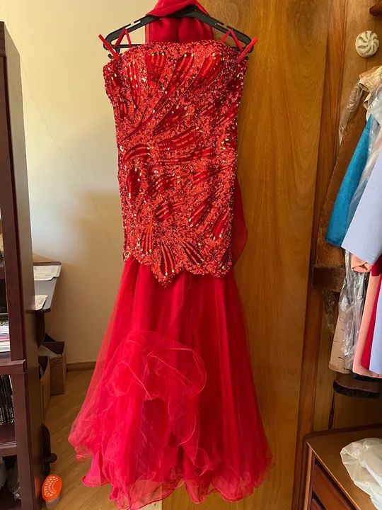Vestido seda, bordado - Foto 3