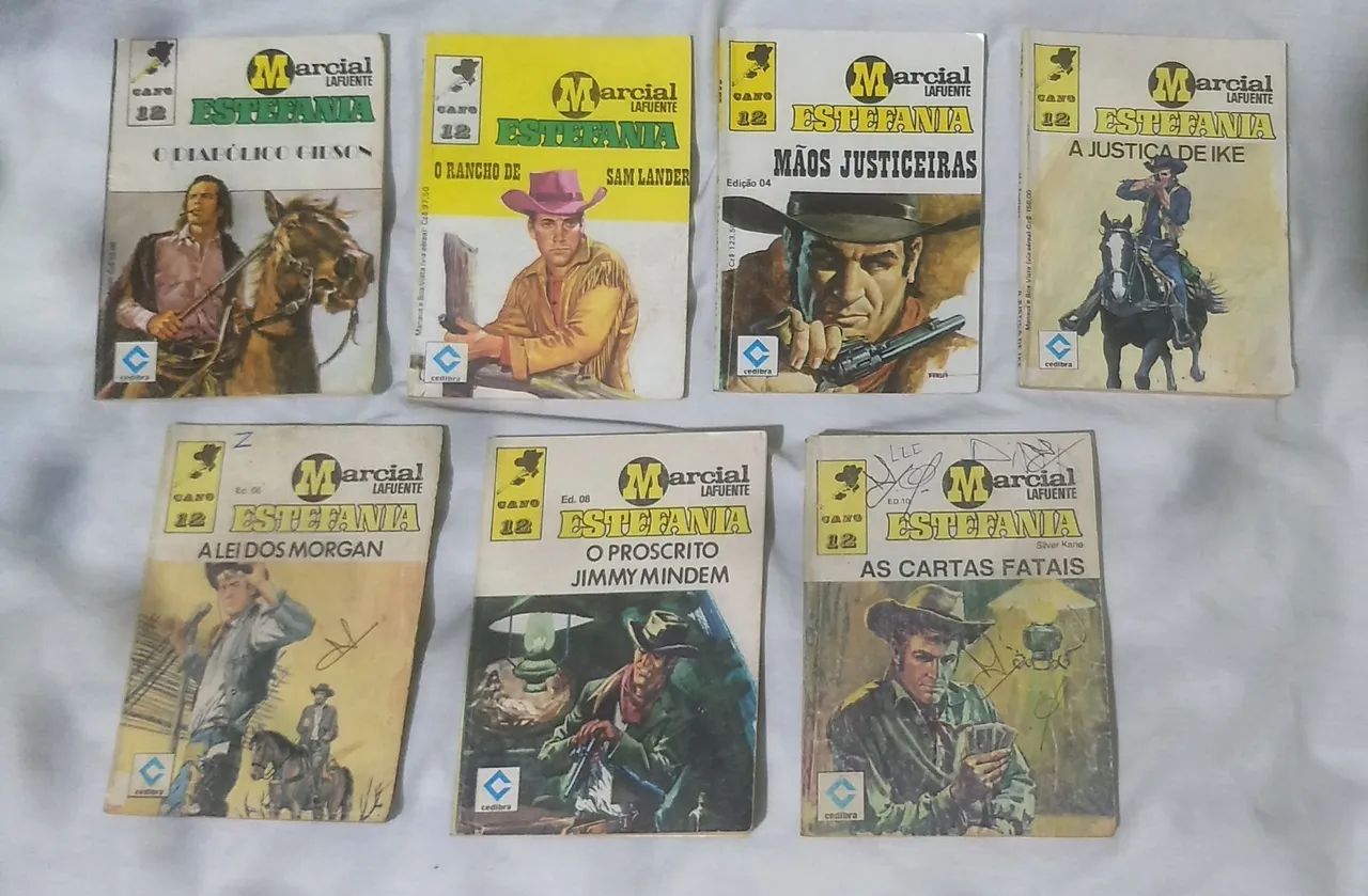 ESTEFANIA lote 7 livros série cano 12 com n 1 cedibra