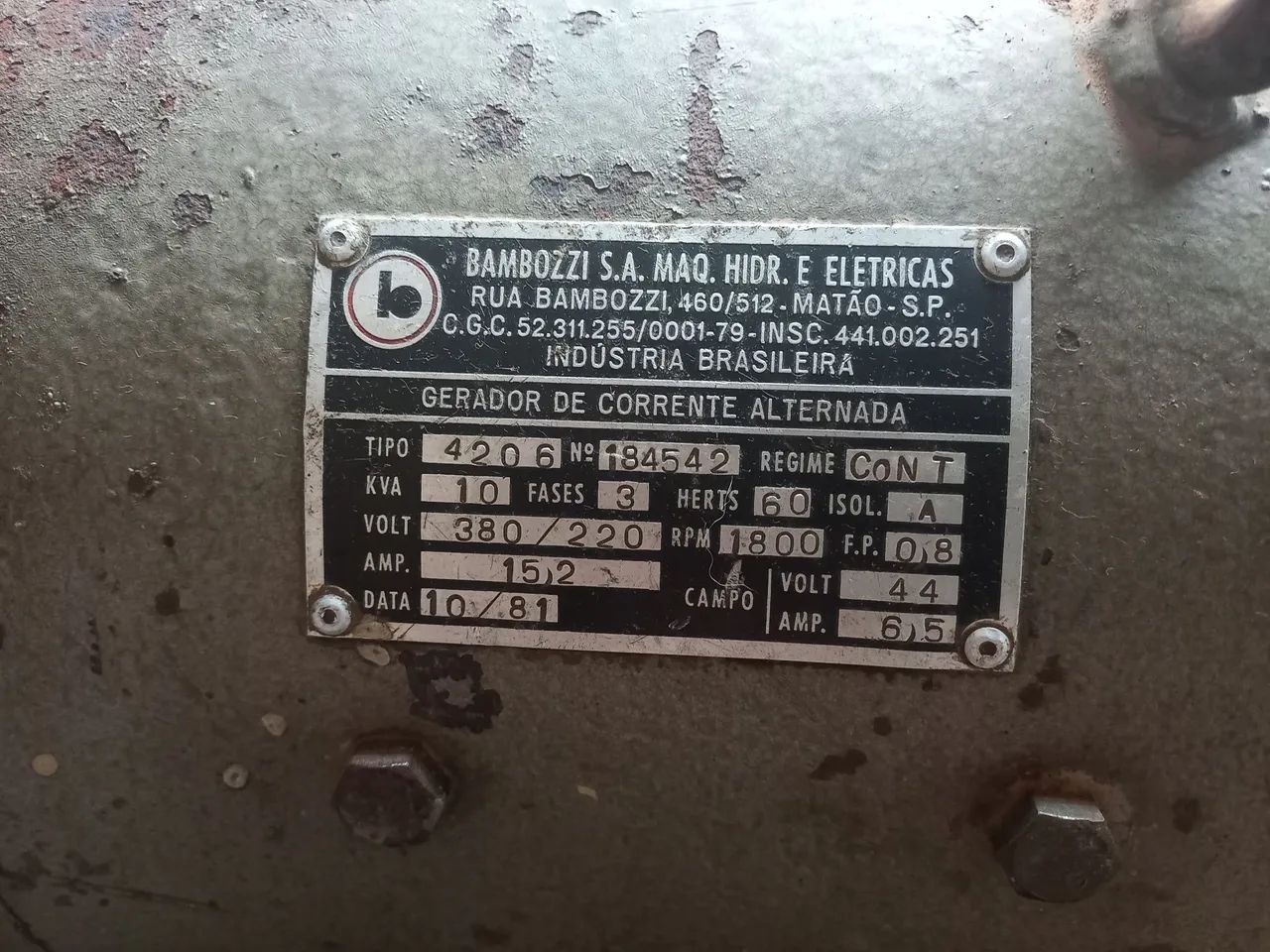 ? Gerador Trifásico 10 kVA com Motor Diesel Yanmar NSB18 ? Completo e Funcionando ? - Foto 6