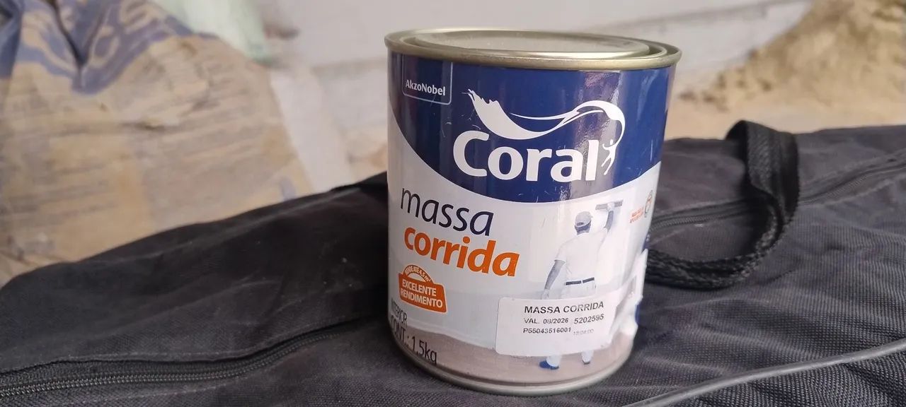 Massa corrida Coral 1,5kg - Nova - Foto 3