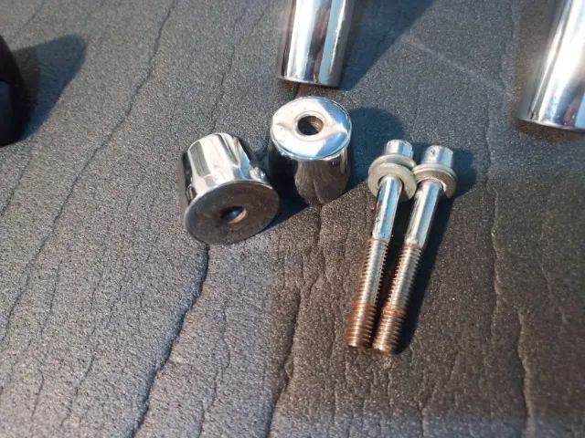 Guidão V-BAR Cromado (1pol./27mm) COMPLETO - Foto 6