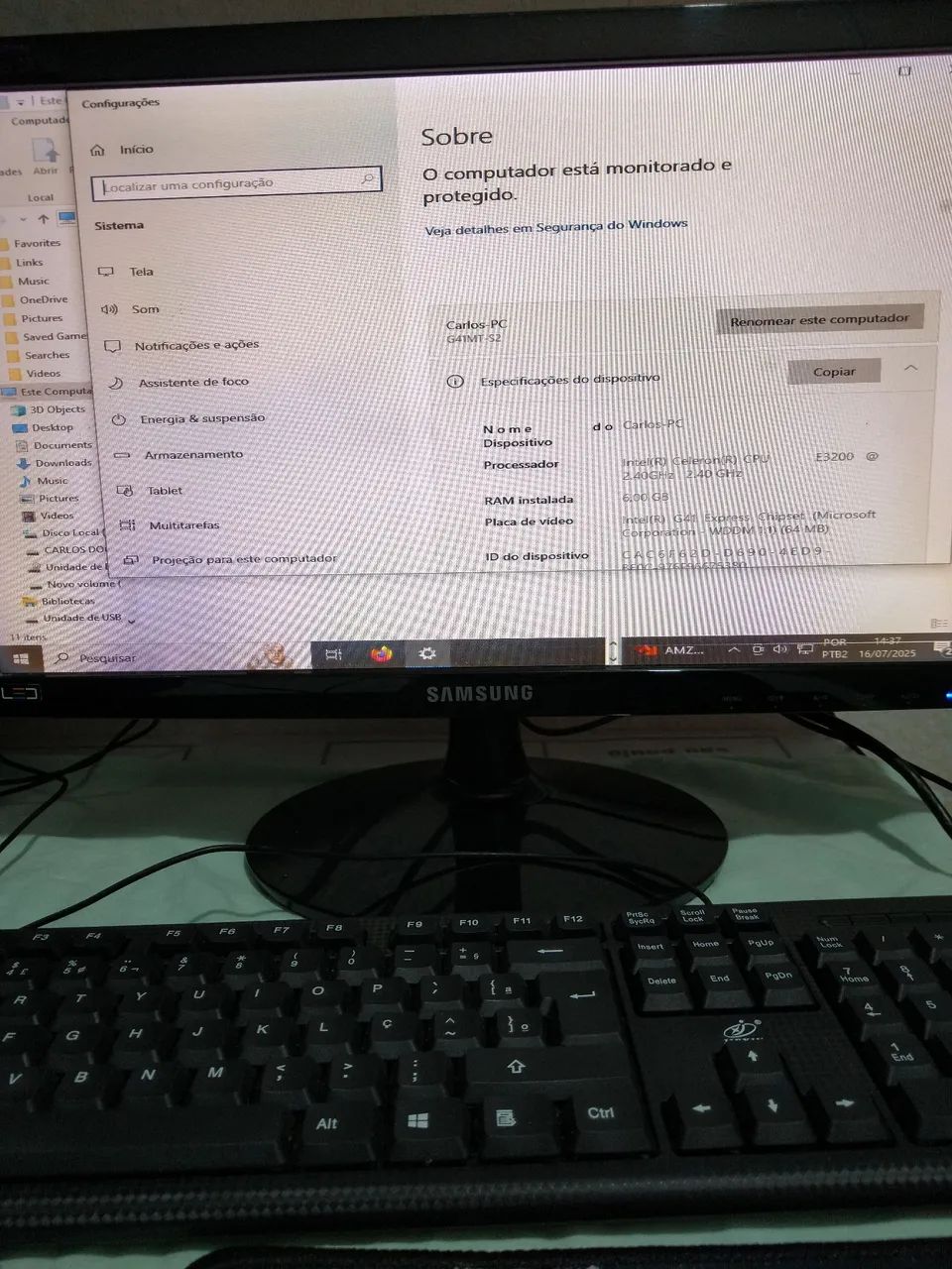Computador Elcoma  + Monitor Samsung - Foto 3