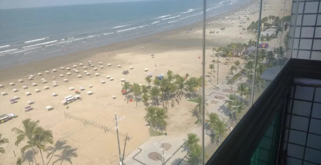 Frente mar 3 dormitórios boqueirão praia grande