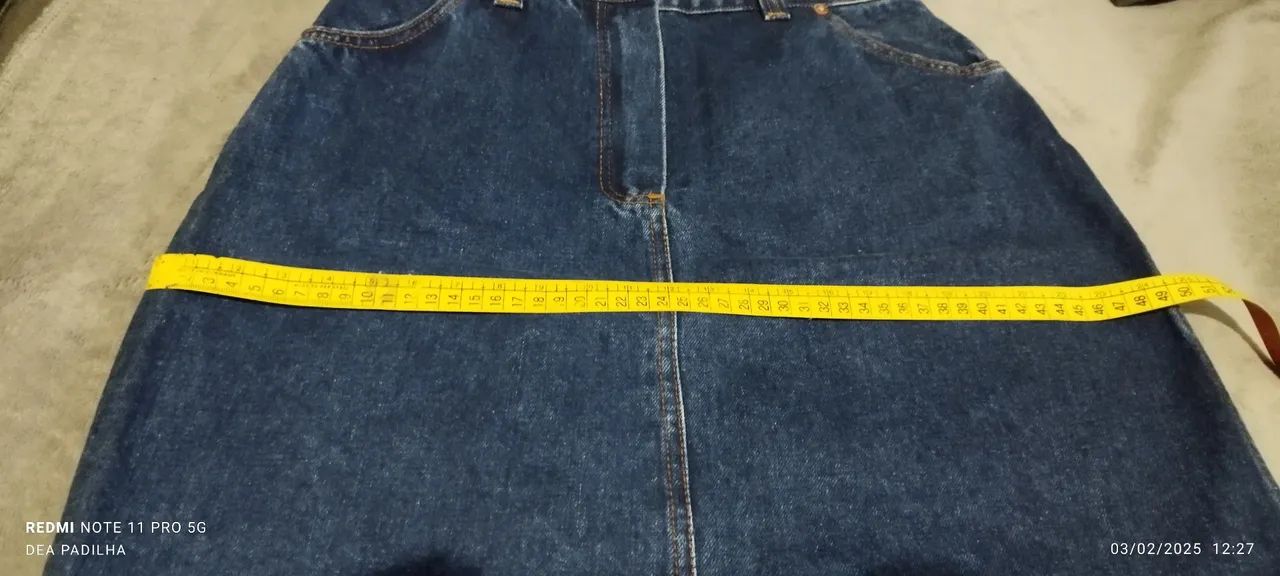 Saia Jeans Midi Vintage - Lee - Foto 3