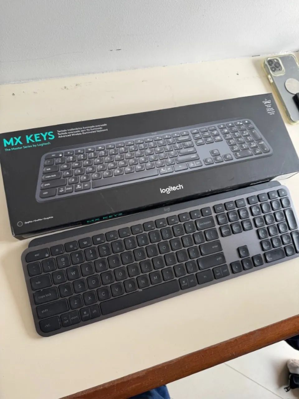 Teclado Logitech Wireless Iluminado - Novo - Foto 3