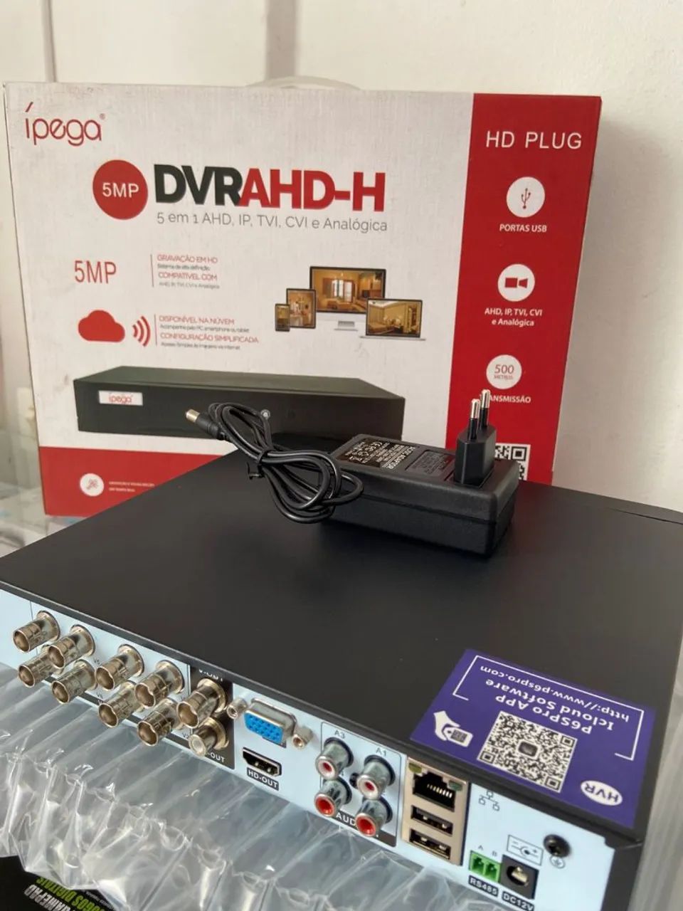 DVRAHS-H IPEGA 5em 1 AHD ,IP,TVI,CVI E ANALÓGICA - Foto 4
