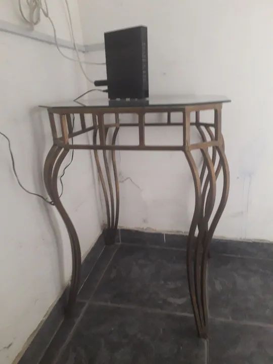 Mesa de canto tampo de vidro - Foto 3