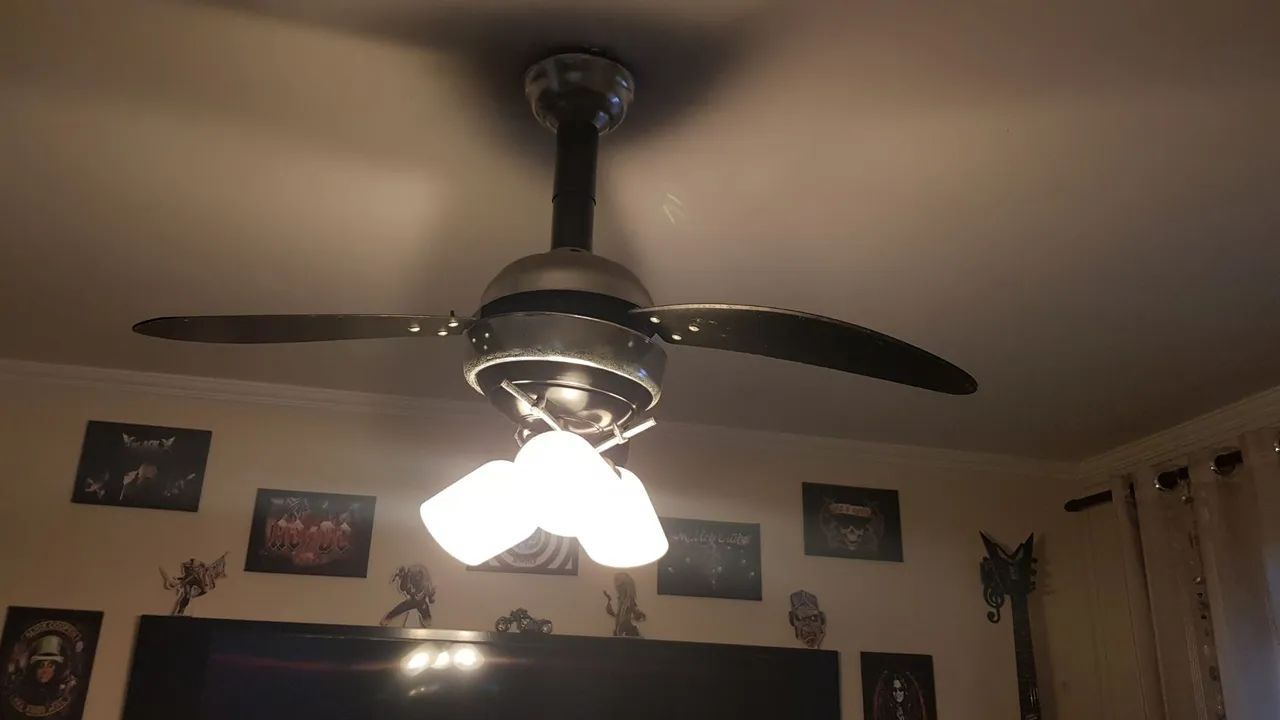 Ventilador de teto super luxo. - Foto 3