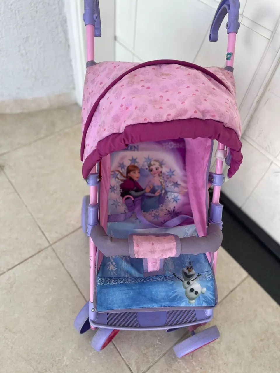 Carrinho de Boneca Frozen - Foto 3