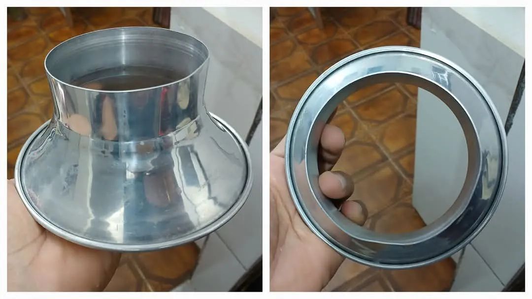 Funil para Ensacar Algodão Doce em Alumínio