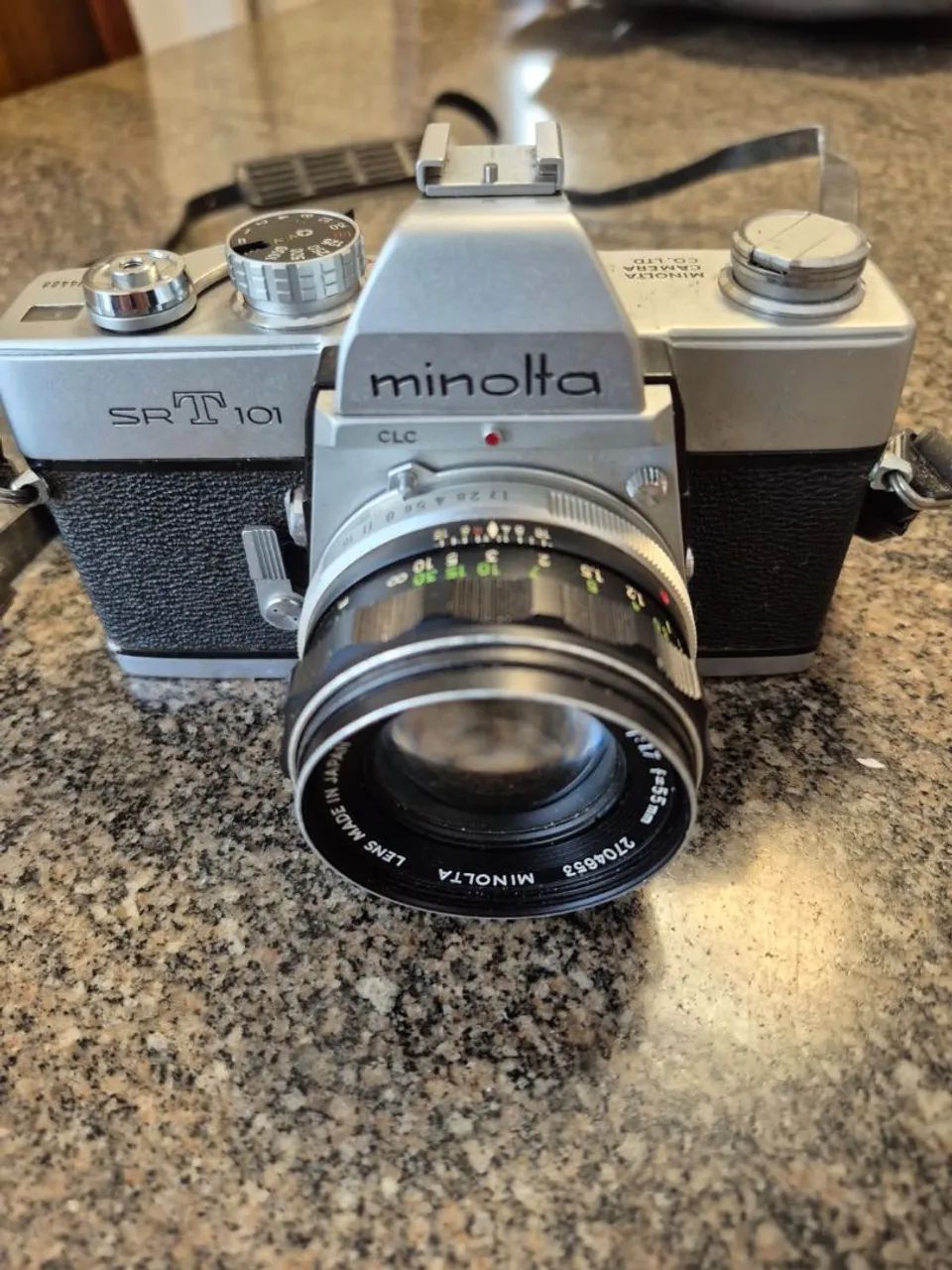 Camera fotográfica Minolta SRT 101 - 1971 com 2 lentes - Câmeras e