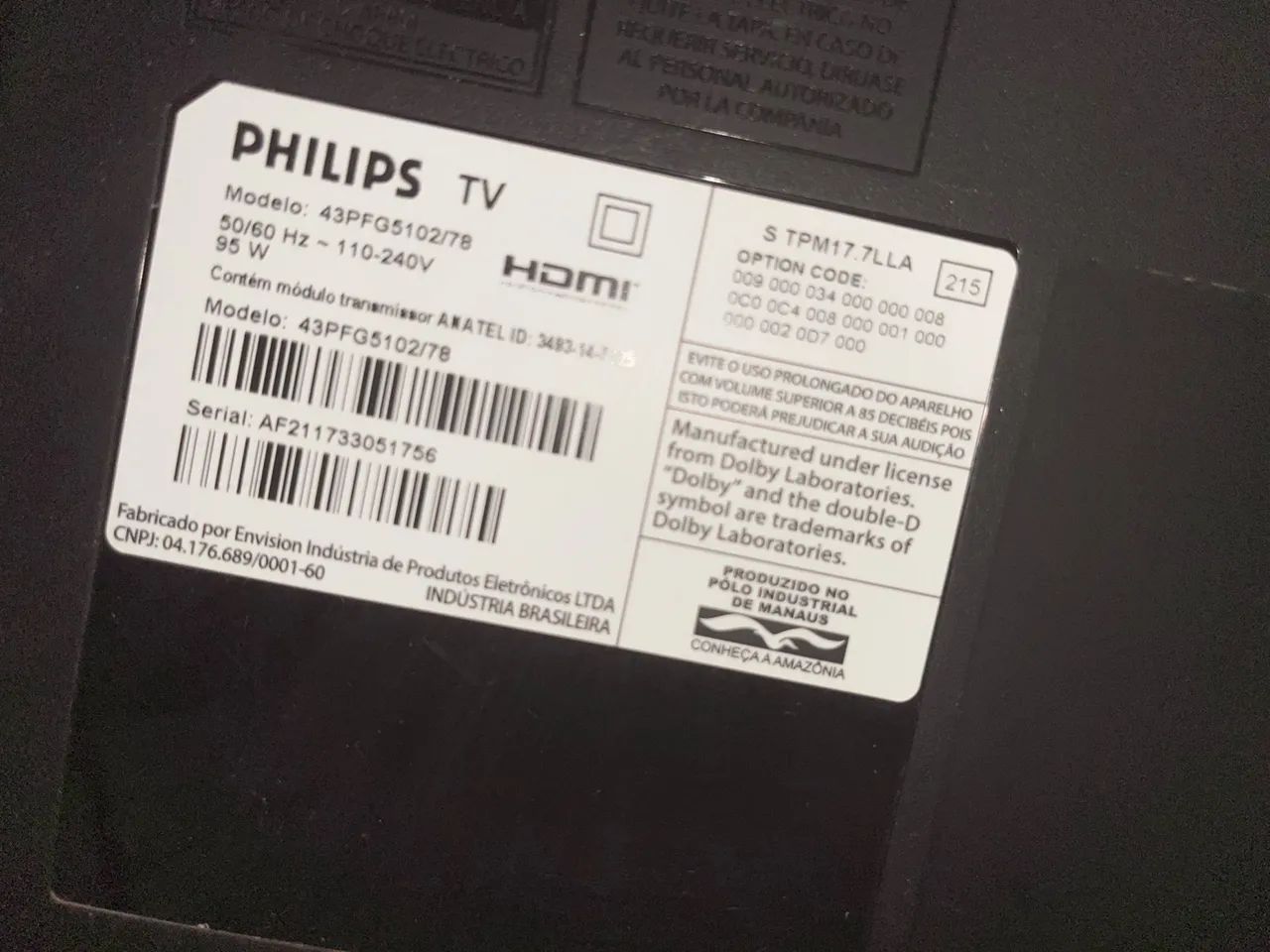 TV Philips 43 polegadas - Foto 2