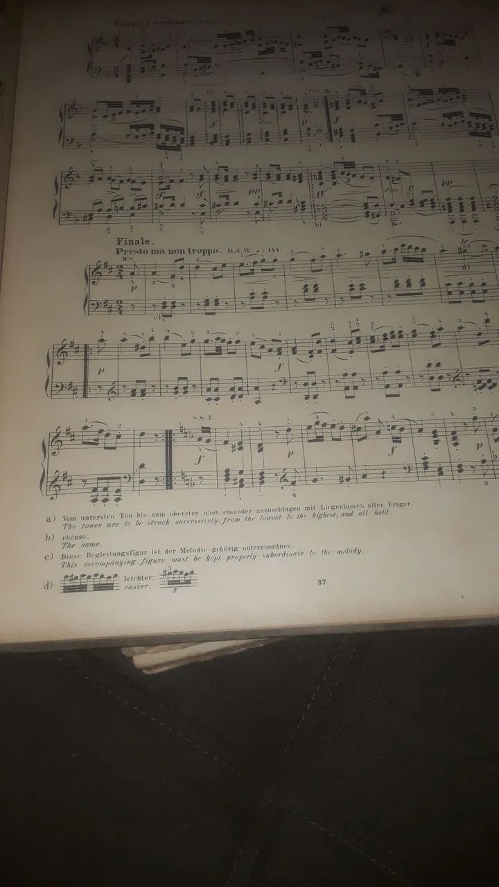 Livro Antigo de Partituras Joseph Haydn - Foto 5