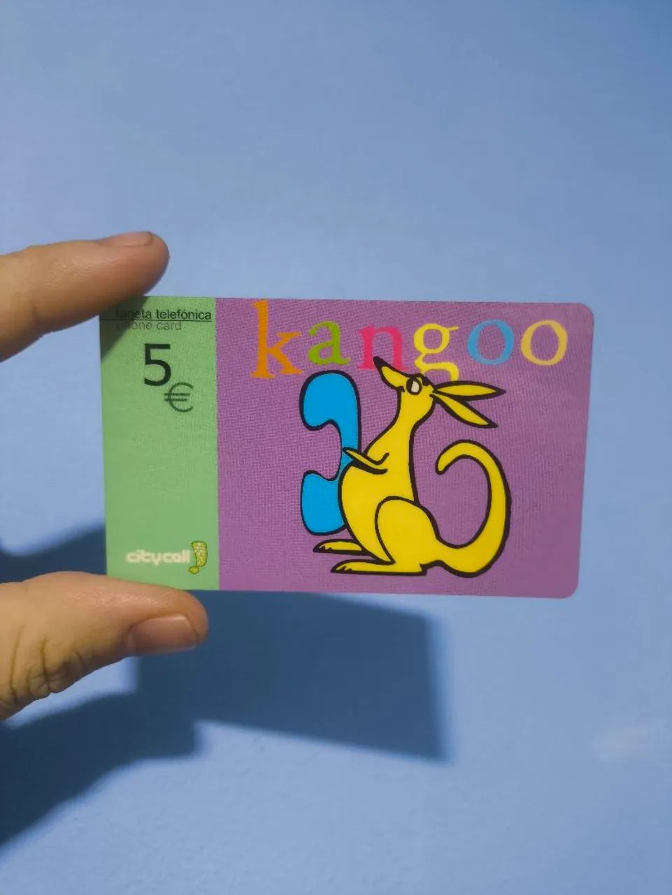 Cartão telefônico Kanguru Kangoo Espanha 