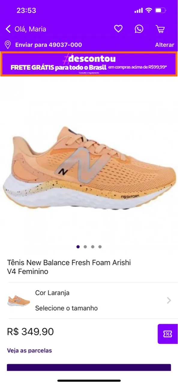 Vendo tênis novo tamanho 39, porém calça um 38