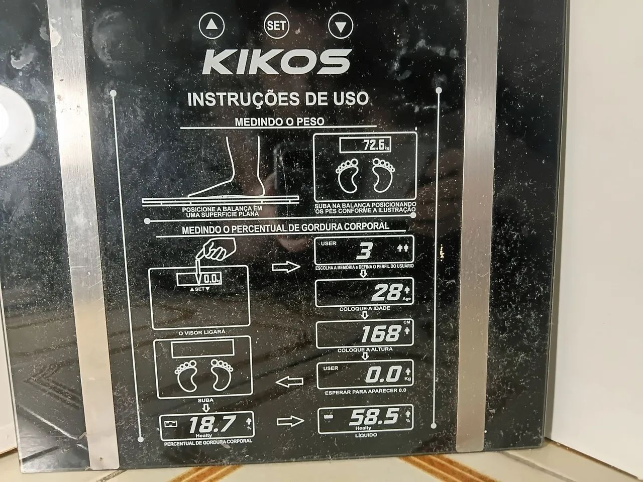 Balança Digital Corporal Kikos - Modelo Black Piano - Foto 2