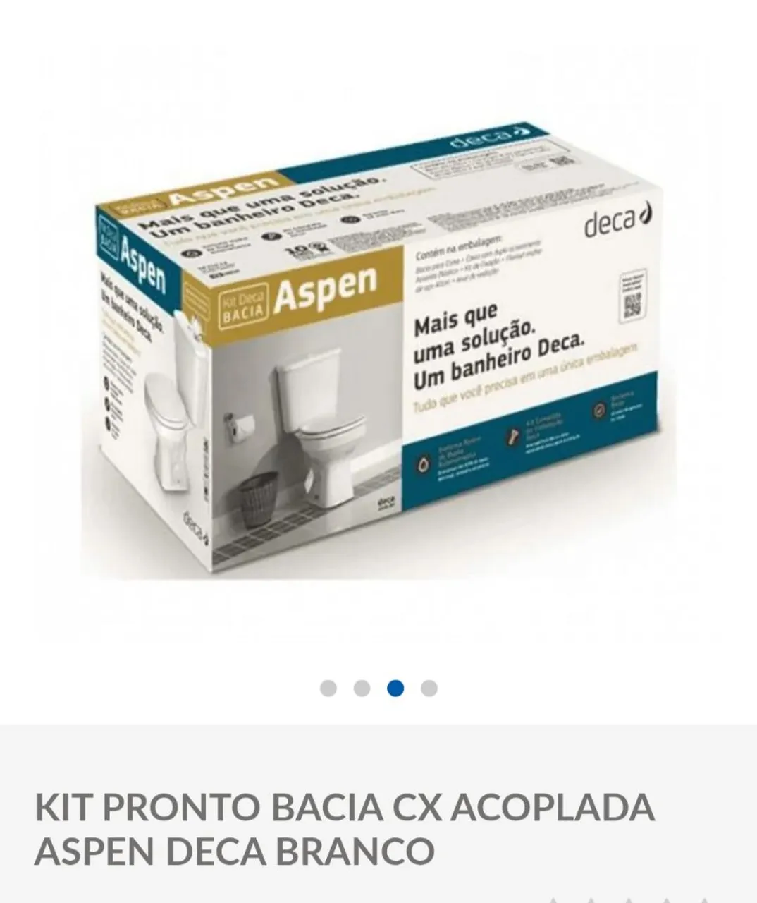 Kit Pronto Bacia CX Acoplada Aspen Deca Branco